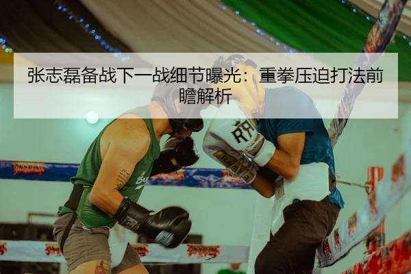 张志磊备战下一战细节曝光：重拳压迫打法前瞻解析